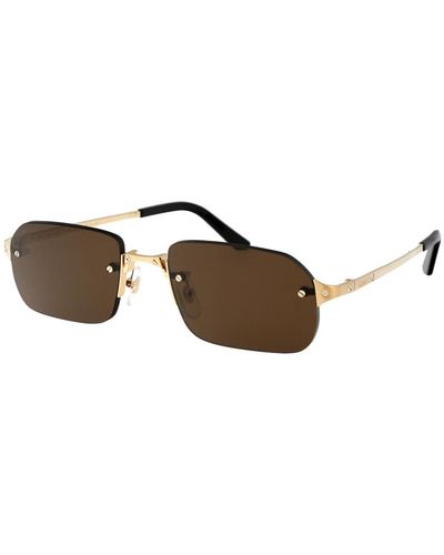 Cartier Stylische sonnenbrille ct0460s - Braun