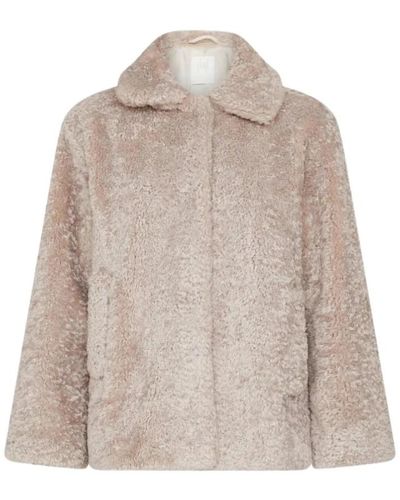 Marella Jackets > faux fur & shearling jackets - Neutre