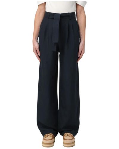 Woolrich Trousers > wide trousers - Noir