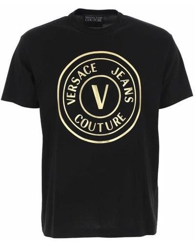 Versace Jeans Couture Magliette e polo nere - Nero