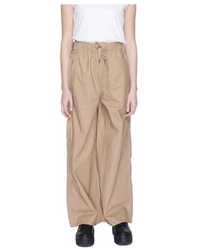 Blauer Wide trousers - Natur