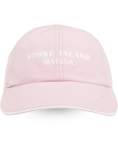 Stone Island Marina kollektion baseballkappe - Pink