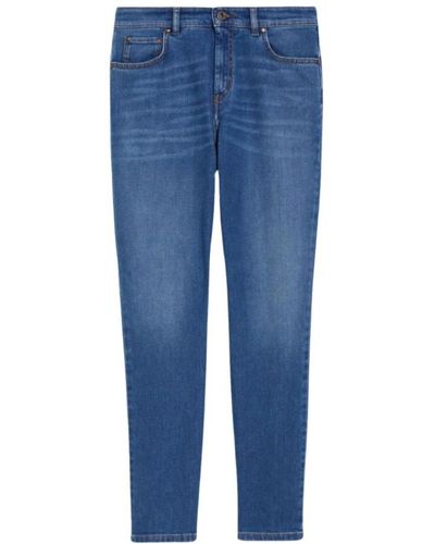 Weekend by Maxmara Jeans > slim-fit jeans - Bleu
