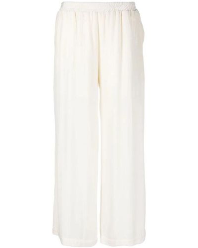 Gold Hawk Wide Trousers - White