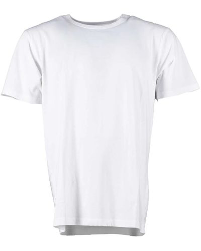 Bomboogie Rib rundhals-t-shirt - Weiß