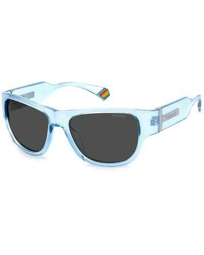 Comparer Les Prix : Polaroid PLD 4052/S Sunglasses, Bleu, 55 Femme