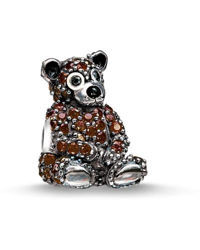 Thomas Sabo Bead orso bruno in argento 925 - Nero