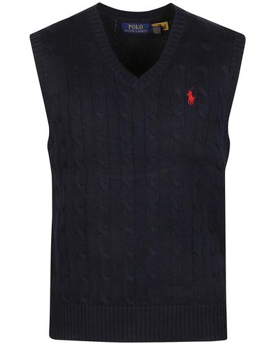 Polo Ralph Lauren V-Neck Knitwear - Black