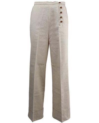 Tory Burch Wide trousers - Gris