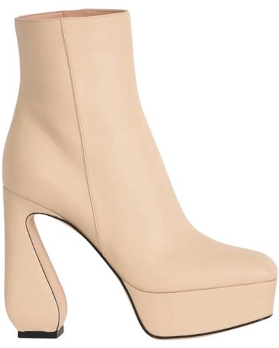 Sergio Rossi Heeled Boots - Natural