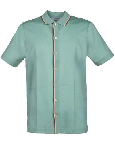 Gran Sasso Short Sleeve Shirts - Green