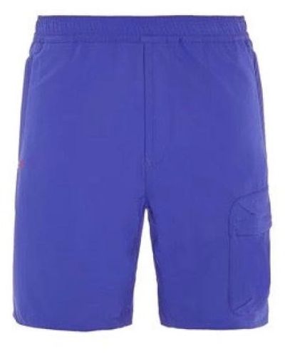 Stone Island Ultramarinblaue Stretchylon-Shorts