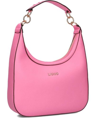 Liu Jo Rosa hobo schultertasche,schwarze hobo schultertasche,weiße hobo-schultertasche - Pink