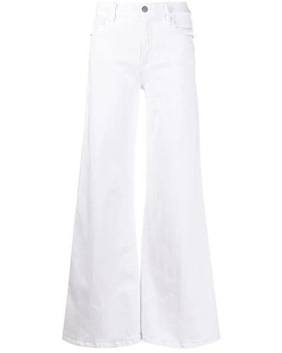 FRAME Wide Jeans - White