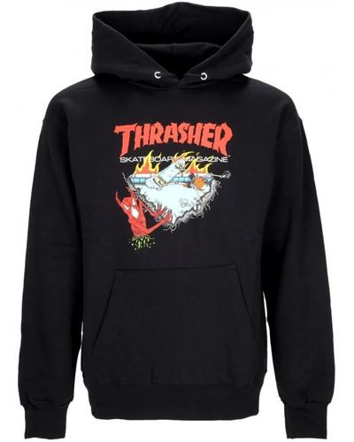 Thrasher Neckface 500 hoodie schwarz streetwear - Blau