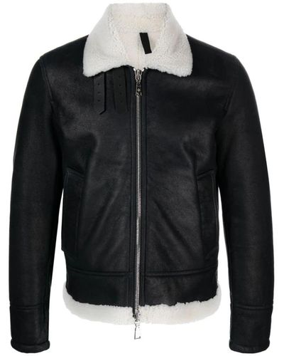 Tagliatore Jackets > leather jackets - Noir