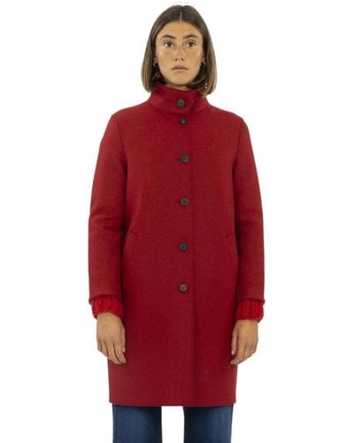 Harris Wharf London Single-Breasted Coats - Red