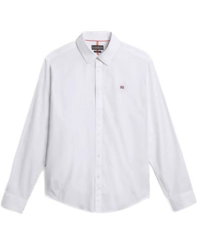Napapijri G-graie camicie casual - Bianco