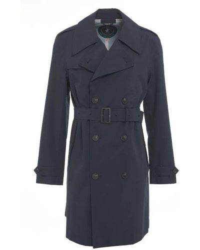 Save The Duck Trench Coats - Blue