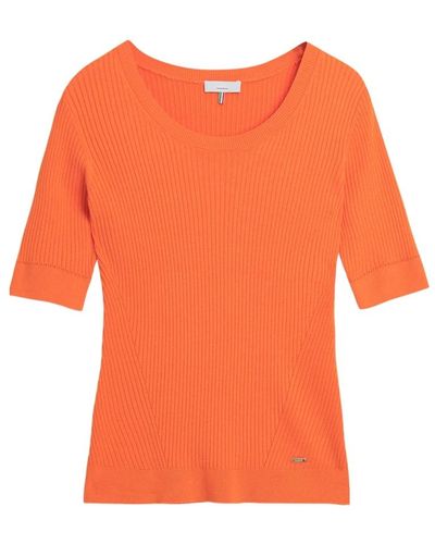 Cinque Camisa de punto moderna para vaqueros o faldas - Naranja