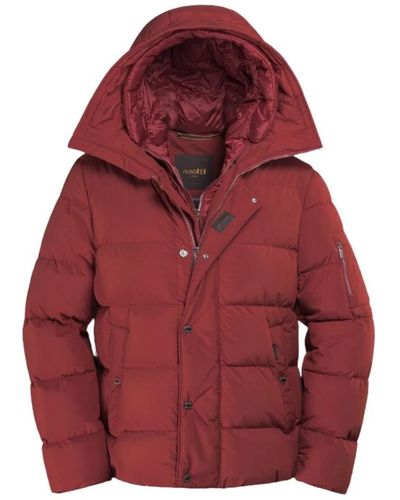 Moorer Acqua bomberjacke,acqua bomberjacke mit gänsedaunenfüllung - Rot