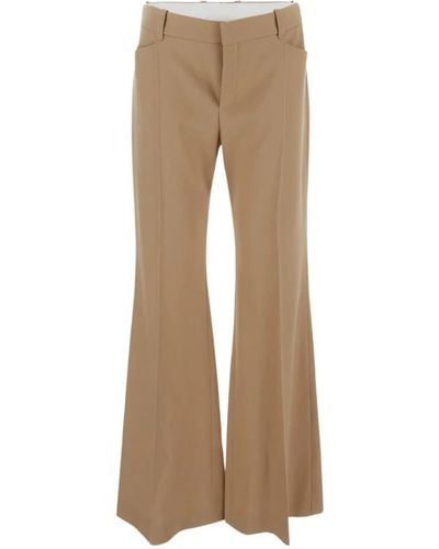 Chloé Wide Trousers - Natural