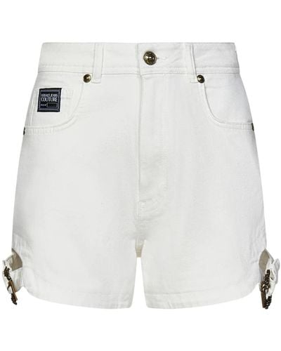 Versace Denim Shorts - White