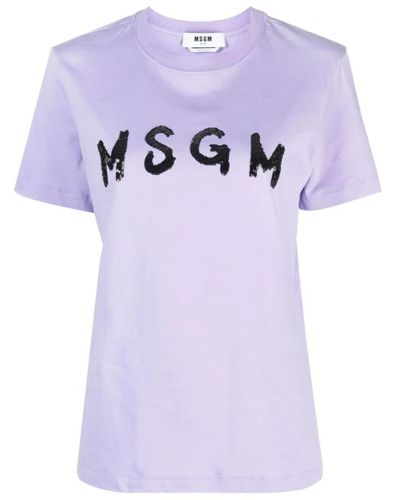 MSGM T-shirts - Lila