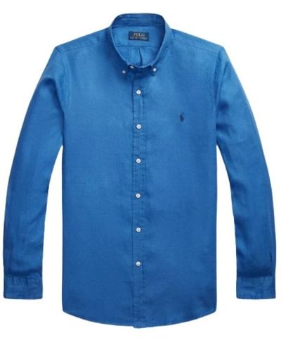 Polo Ralph Lauren Leinenhemd elegant lässig sommer - Blau