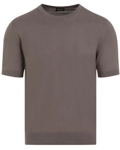 Zegna T-Shirts - Grey
