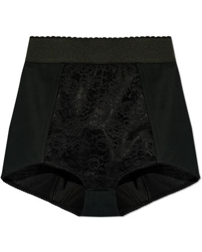 Dolce & Gabbana Shorts mit hoher taille - Schwarz