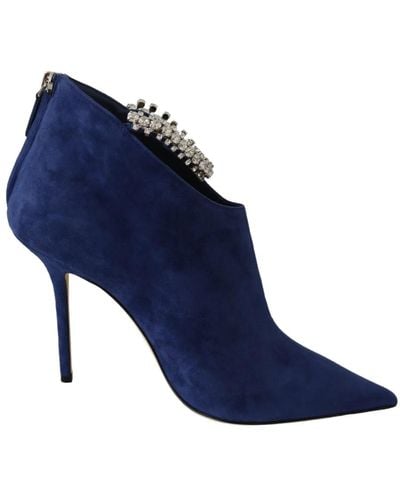 Jimmy Choo Shoes > boots > heeled boots - Bleu