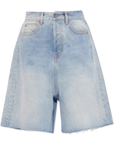 Vetements Shorts de mezclilla - Azul