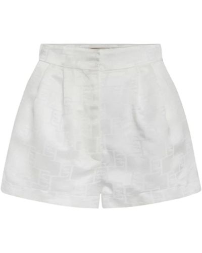 Elisabetta Franchi Short Shorts - White