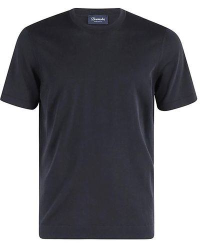 Drumohr Frostiges t-shirt für männer,frosted t-shirt - Schwarz