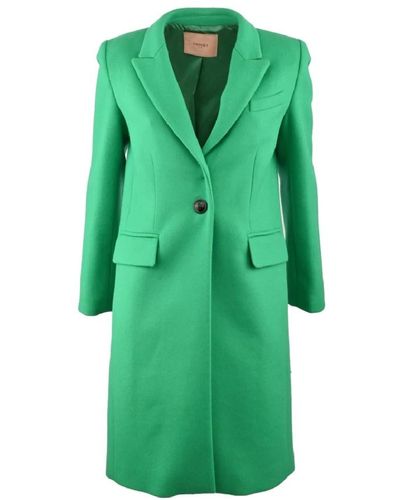 Twin Set Coats > single-breasted coats - Vert