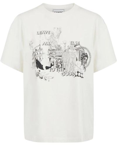 Iceberg T-shirt con stampa roma e logo - Bianco