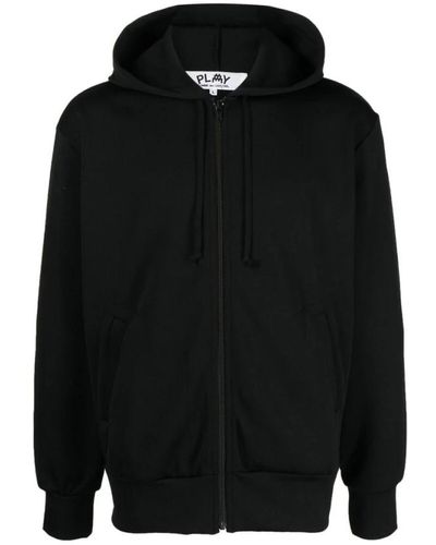 COMME DES GARÇONS PLAY Sweatshirts & hoodies > zip-throughs - Noir