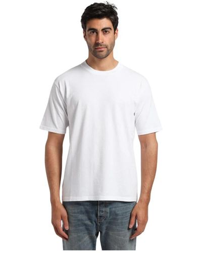 Covert T-shirt girocollo con stampa logo sul retro - Bianco