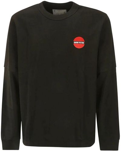 Sacai Sweatshirts - Black
