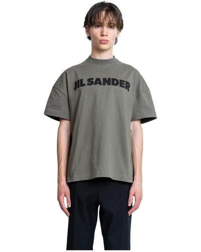 Jil Sander Thyme logo t-shirt - Grau