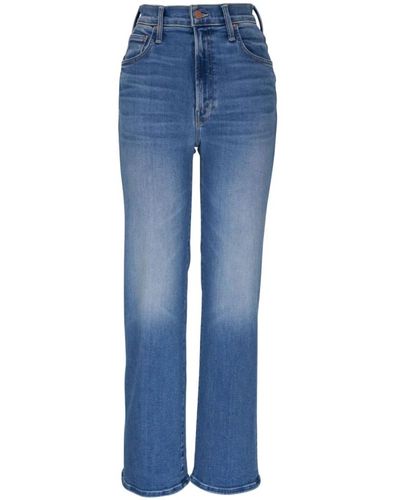 Mother Straight Jeans - Blue
