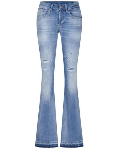 Dondup Jeans a zampa con stile a 5 tasche - Blu