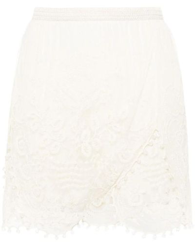 Isabel Marant Eleganter spitzenrock - Weiß