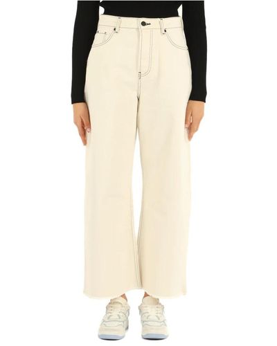 Tommy Hilfiger Wide Trousers - Natural