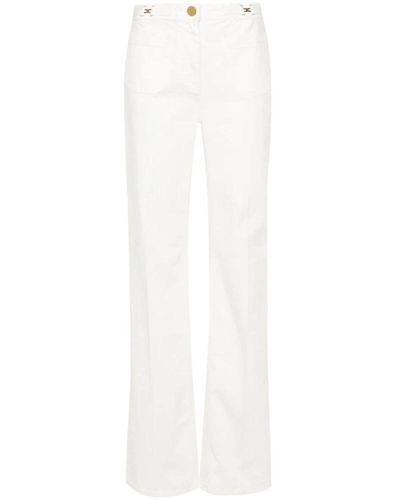 Elisabetta Franchi Weiße jeans,ivory hose mit stil