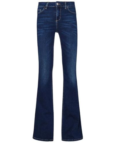Liu Jo Jeans a zampa con vita elastica - Blu