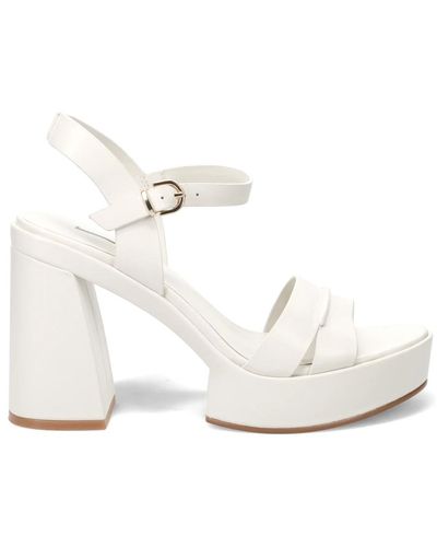 Jeannot Shoes > sandals > high heel sandals - Blanc
