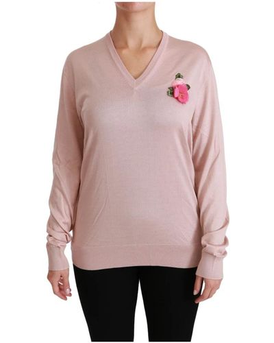 Dolce & Gabbana Sweatshirts Hoodies - Pink