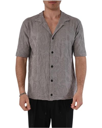 Roberto Collina Short Sleeve Shirts - Grey